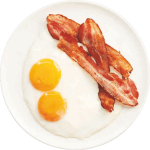 Two Eggs any Style W / Bacon or Ham